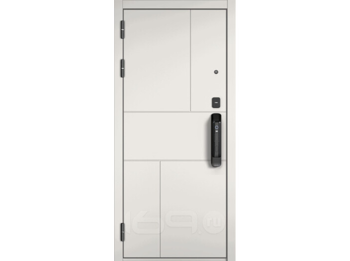 ДМ CITY MAX IQ PP Черный муар металлик/ МДФ Белый софт-182 Сsmart/ МДФ 164 mirror Белый матовый 205*88 Левая