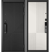 Дверь входная City Max IQ PP 195 Сsmart/195 Черный матовый, 195 Сsmart/Белый матовый,195, 2 замка