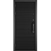 tumb 2 - ДМ CITY MAX IQ PP Черный муар металлик/ МДФ Чёрный матовый-181 Сsmart/ МДФ Si-4 Mirox Grey-Белый софт 205*88 Левая