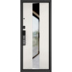 tumb 3 - ДМ CITY MAX IQ PP Черный муар металлик/ МДФ Чёрный матовый-181 Сsmart/ МДФ Si-4 Mirox Grey-Белый софт 205*88 Левая