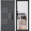 tumb 1 - ДМ CITY MAX IQ PP Черный муар металлик/ МДФ Оскуро-173 Сsmart/ МДФ 164 mirror-Роял дуб белый 205*96 Левая