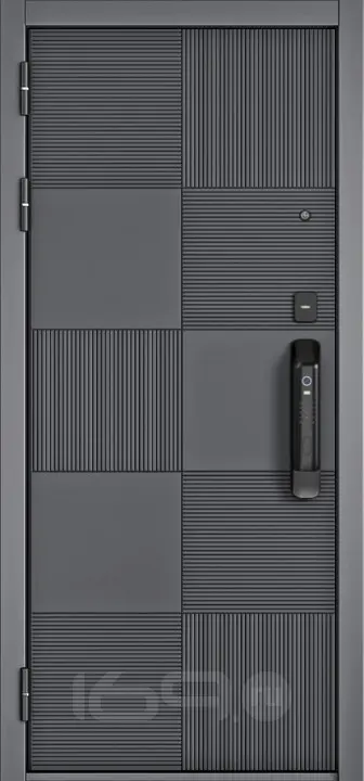 ДМ CITY MAX IQ PP Черный муар металлик/ МДФ Оскуро-173 Сsmart/ МДФ 164 mirror-Роял дуб белый 205*96 Левая