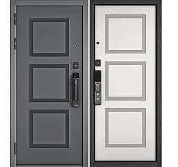Дверь входная City Max IQ PP 192 Сsmart/192 Оскуро/Белый софт, 2 замка
