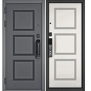 Дверь входная Сити Макс Ай Кью ПП 192 Сsmart/192 Оскуро/Белый софт, 2 замка