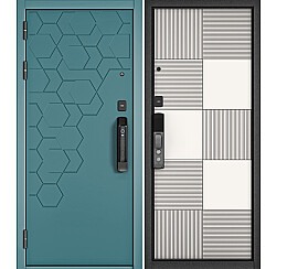 Дверь входная City Max IQ PP 184 Сsmart/173 Верде/Белый матовый, 2 замка
