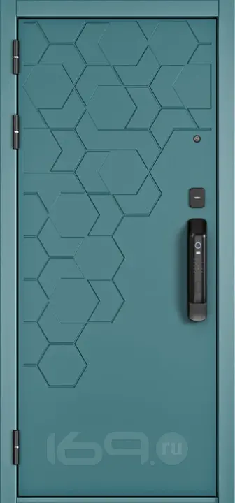 ДМ CITY MAX IQ PP Черный муар металлик/ МДФ Верде-184 Сsmart/ МДФ 173-Белый матовый 205*88 Левая