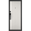 tumb 3 - ДМ CITY MAX IQ PP Черный муар металлик/МДФ Черный матовый 10SM-161, МДФ Белый матовый 10SM-161  205*88 Левая