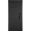 tumb 2 - ДМ CITY MAX IQ PP Черный муар металлик/МДФ Черный матовый-130 Csmart/ МДФ  130 бетон серый 205*96 Левая