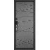tumb 3 - ДМ CITY MAX IQ PP Черный муар металлик/МДФ Черный матовый-130 Csmart/ МДФ  130 бетон серый 205*96 Левая