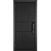 tumb 2 - ДМ CITY MAX IQ PP Черный муар металлик/МДФ Чёрный матовый , 182 Сsmart/ МДФ Белый софт 164 mirror 205*88 Левая