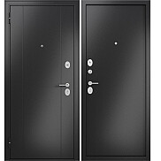 Дверь входная Family Eco MM RL-1, Антрацит букле/Антрацит букле, 2 замка, с ночной задвижкой