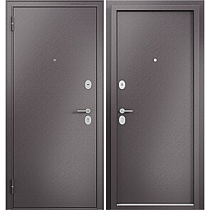 Дверь входная Фэмели Эко ММ Steel Шоколад букле/Шоколад букле, 2 замка