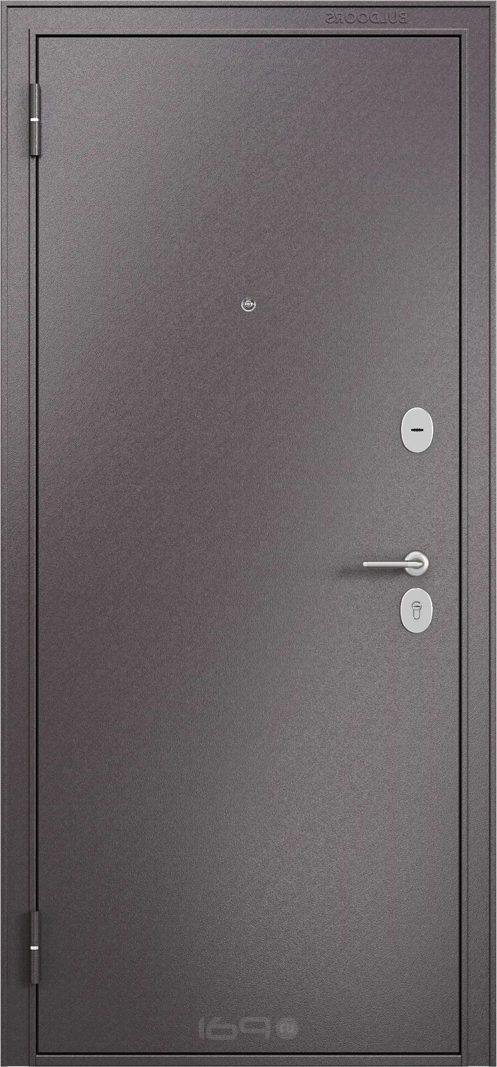 ДМ FAMILY ECO MM Шоколад букле (порог)/Шоколад букле Steel 205*86 Левая