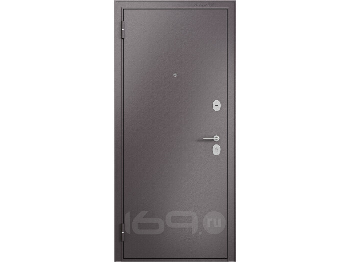 ДМ FAMILY ECO MM Шоколад букле (порог)/Шоколад букле Steel 210*86 Левая