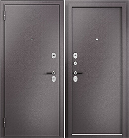 Дверь входная Family Eco MM (порог) Шоколад букле/Шоколад букле, 2 замка, с ночной задвижкой