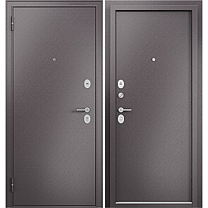 Дверь входная Фэмели Эко ММ Steel Задвижка Шоколад букле/Шоколад букле, 2 замка