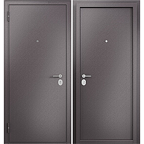 Дверь входная Фэмели Эко ММ Steel Один замок Шоколад букле/Шоколад букле, 1 замок