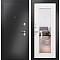 ДМ FAMILY ECO MP Антрацит букле/МДФ Белый ларче E-140 mirror Задвижка 205*100 Левая