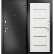Дверь входная Family Eco MP E-143 Антрацит букле/Белый ларче, 2 замка, с ночной задвижкой