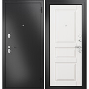 Дверь входная Family Eco MP ED-2 Антрацит букле/Белый ларче, ED-2, 2 замка, с ночной задвижкой