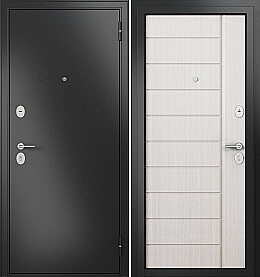 Дверь входная Family Eco MP E-136 Антрацит букле/Бьянко ларче, E-136, 2 замка