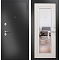 ДМ FAMILY ECO MP Антрацит букле/МДФ Бьянко ларче E-140 mirror Задвижка 205*96 Правая  