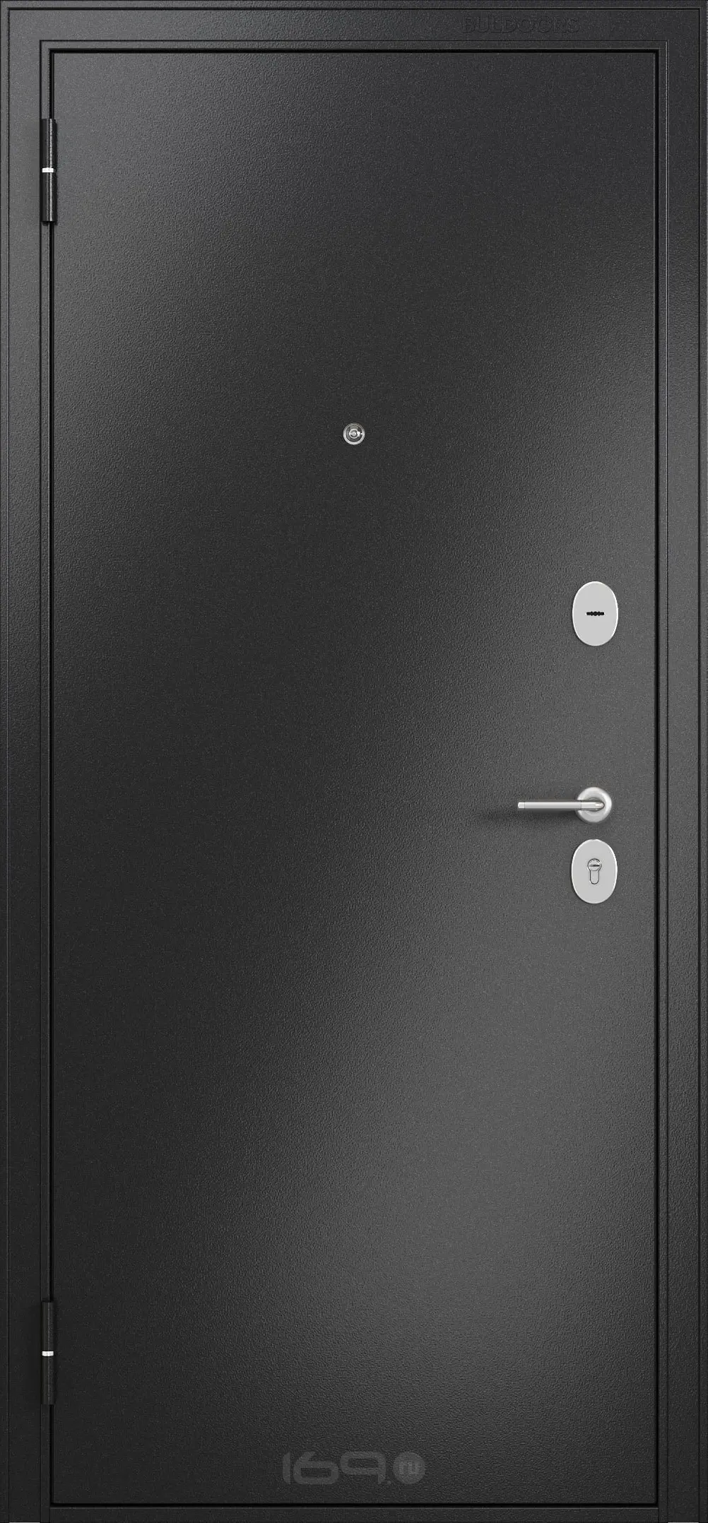 ДМ FAMILY ECO MP Антрацит букле/МДФ Бьянко ларче E-142 Lakobel Black Задвижка 205*86 Левая 