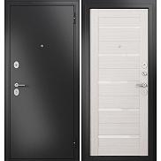 Дверь входная Family Eco MP E-142 Lakobel White Антрацит букле/Бьянко ларче, E-142 Lakobel White, 2 замка, с ночной задвижкой