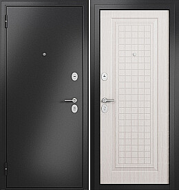 Дверь входная Family Eco MP СК-3 Антрацит букле/Бьянко ларче, СК-3, 2 замка