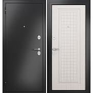 Дверь входная Фэмели Эко МП СК-3 Антрацит букле/Бьянко ларче, 2 замка