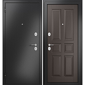 Дверь входная Фэмели Эко МП E-146 Антрацит букле/Шоколад ларче, 2 замка