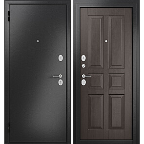 Дверь входная Фэмели Эко МП E-146 Задвижка Антрацит букле/Шоколад ларче, 2 замка