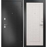 Дверь входная Family Eco MP E-212 Антрацит букле/Бьянко ларче, 2 замка, с ночной задвижкой