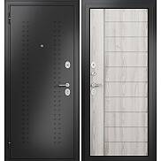 Дверь входная Family Eco MP E-136 Антрацит букле/Ясень ривьера айс, 2 замка, с ночной задвижкой