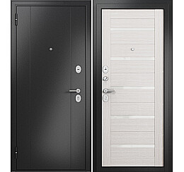 Дверь входная Family Eco MP CR-142 Lakobel White Антрацит букле/Бьянко ларче, 2 замка, с ночной задвижкой