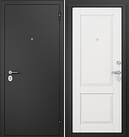 Дверь входная Family Eco MP ED-1 Антрацит букле/Белый ларче, ED-1, 1 замок, с ночной задвижкой