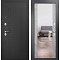 ДМ FAMILY ECO MP Черный муар металлик/RL-2 МДФ Бетон серый E-164 mirror Задвижка 205*86 Правая