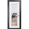tumb 3 - ДМ FAMILY ECO MP Графит букле/МДФ Дуб белый скандинавский E-140 mirror Задвижка 205*96 Правая