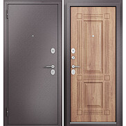 Дверь входная Family Eco MP E-104 (порог) Антрацит букле/Карамель, E-104, 2 замка, с ночной задвижкой