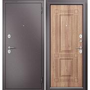 Дверь входная Family Eco MP E-104 (порог) Шоколад букле/Карамель, 2 замка, с ночной задвижкой