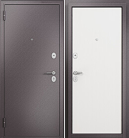 Дверь входная Family Eco MP E-100 Шоколад букле/Белый ларче, E-100, 2 замка