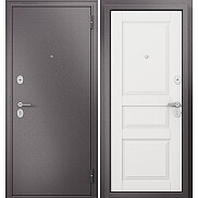 Дверь входная Family Eco MP ED-2 Шоколад букле/Белый ларче, ED-2, 2 замка