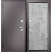 Дверь входная Family Eco MP E-130 Антрацит букле/Бетон серый, E-130, 2 замка