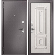 Дверь входная Family Eco MP C-4 Шоколад букле/Бьянко ларче, C-4, 2 замка, с ночной задвижкой