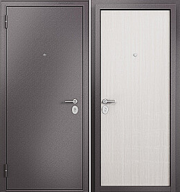 Дверь входная Family Eco MP E-100 Шоколад букле/Бьянко ларче, E-100, 1 замок