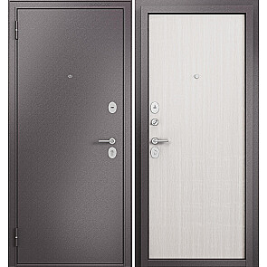 Дверь входная Фэмели Эко МП E-100 Задвижка Шоколад букле/Бьянко ларче, 2 замка