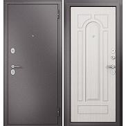 Дверь входная Family Eco MP E-102 Шоколад букле/Бьянко ларче, E-102, 2 замка, с ночной задвижкой