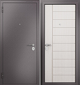 Дверь входная Family Eco MP E-136 Шоколад букле/Бьянко ларче, E-136, 1 замок