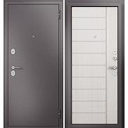 Дверь входная Family Eco MP E-136 Шоколад букле/Бьянко ларче, E-136, 2 замка, с ночной задвижкой