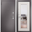 tumb 1 - ДМ FAMILY ECO MP Шоколад букле/МДФ Бьянко ларче E-140 mirror Задвижка 205*86 Левая